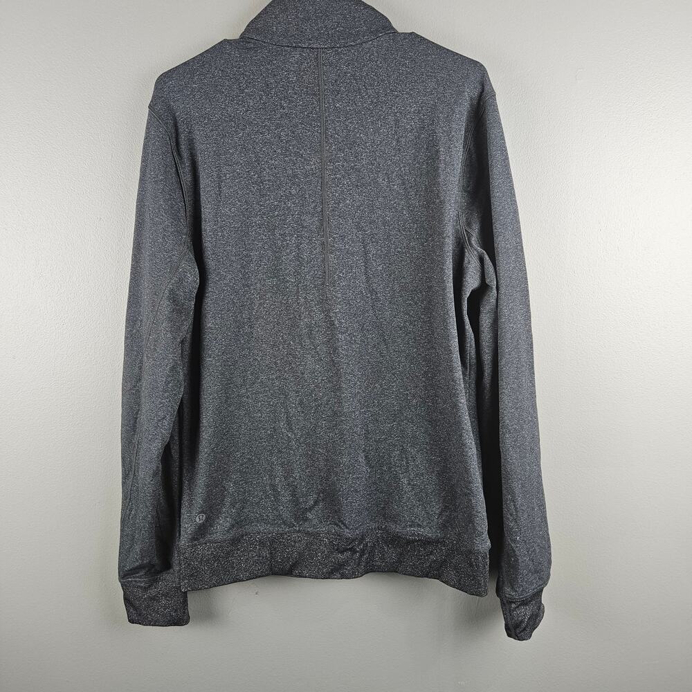 Lululemon Mens Race Run Track Jacket  Dark Gray Gym Finger Size Medium - Picture 2 of 6